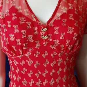 Vintage 1990s Dress Laundry by Shelli Segal Bow